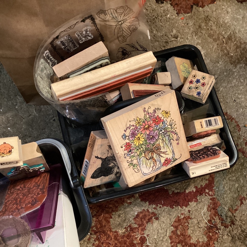 Bundles of clear/rubber stamps